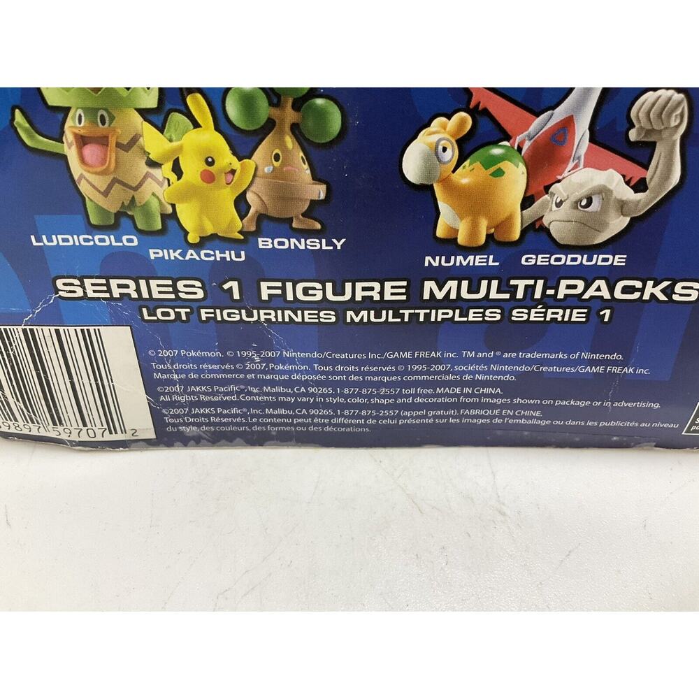 2007 Pokemon Battle Frontier Bonsly Ludicolo Pikachu 3 Figure Set New Jakks - Picture 6 of 7
